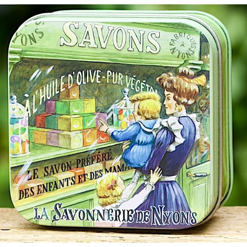 Blikje Savon de Marseille vitrine