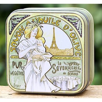 Savonnerie de Nyons Blikje zeep Mucha baby