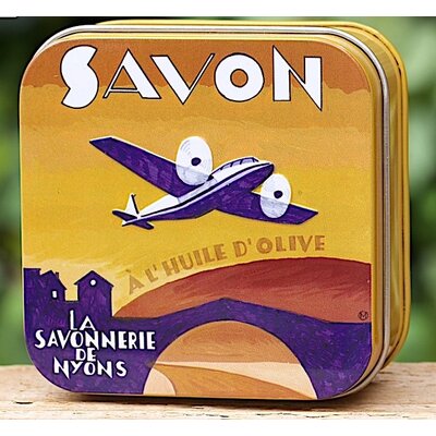 Blikje zeep vliegtuig