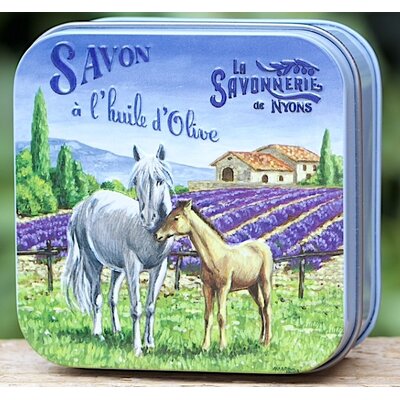 Blikje zeep paarden