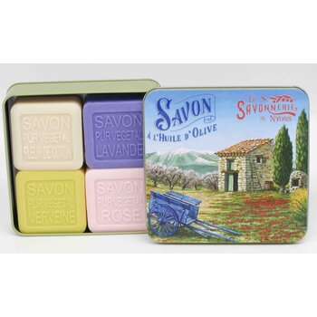 Savonnerie de Nyons Blik 4 zepen cabanon