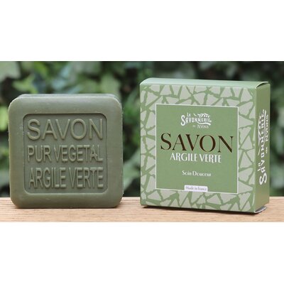 Zeep met  groene klei