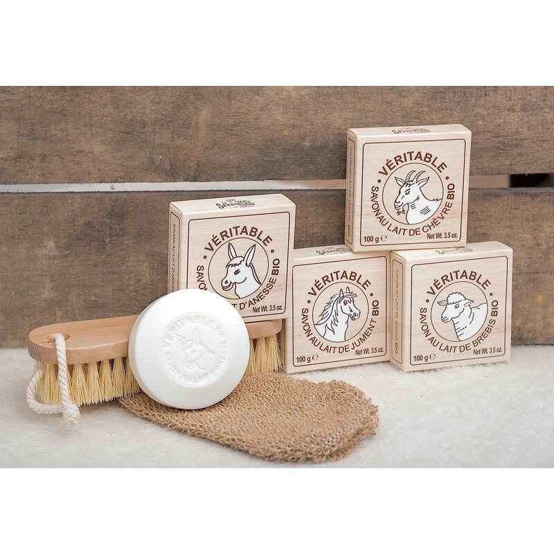 Doosje zeep met biologische merriemelk
