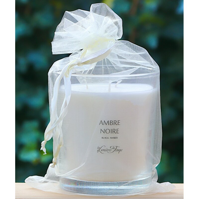 Gepersonaliseerde geurkaars in organzazakje