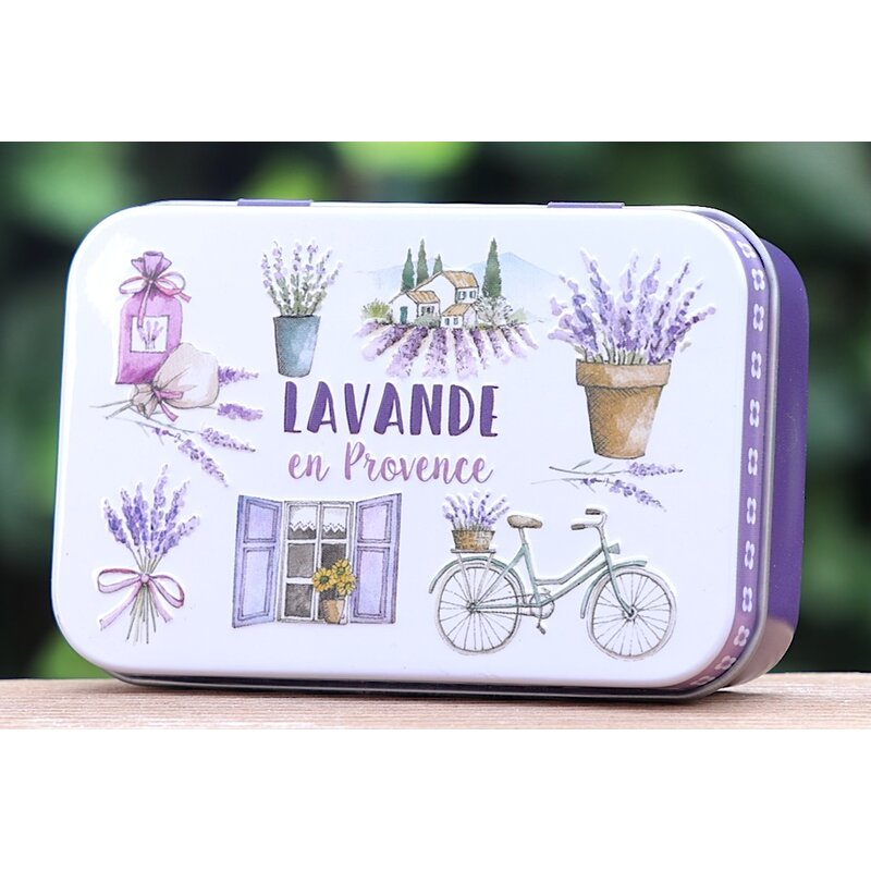 Blikje zeep lavendel