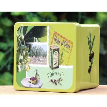 Lumière de Provence Blik met blok olijvenzeep