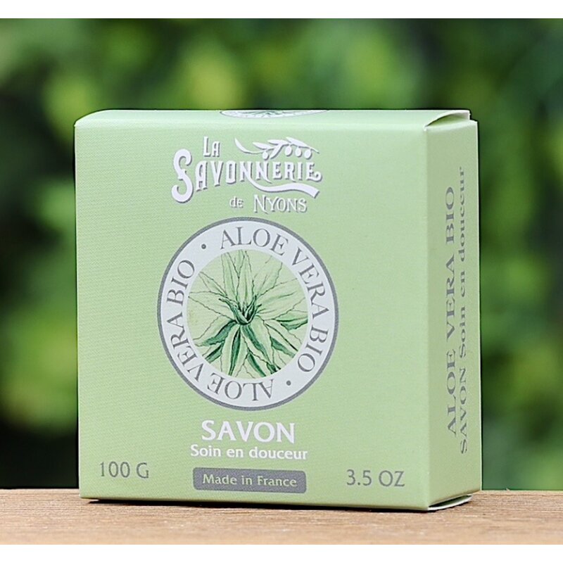 Doosje zeep met biologische aloe vera