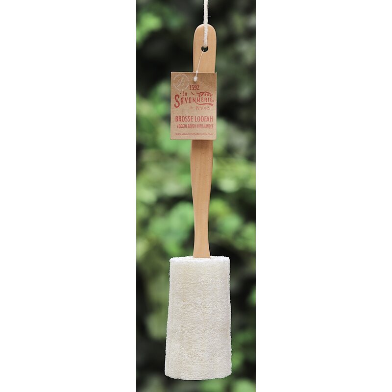 Loofah met lange steel