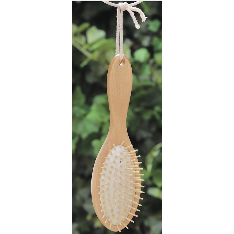 Houten haarborstel