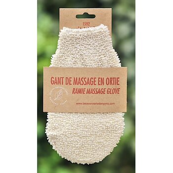 Savonnerie de Nyons Witte scrubhandschoen