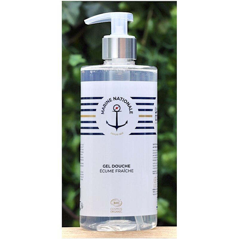 Biologische douchegel in de geur marine