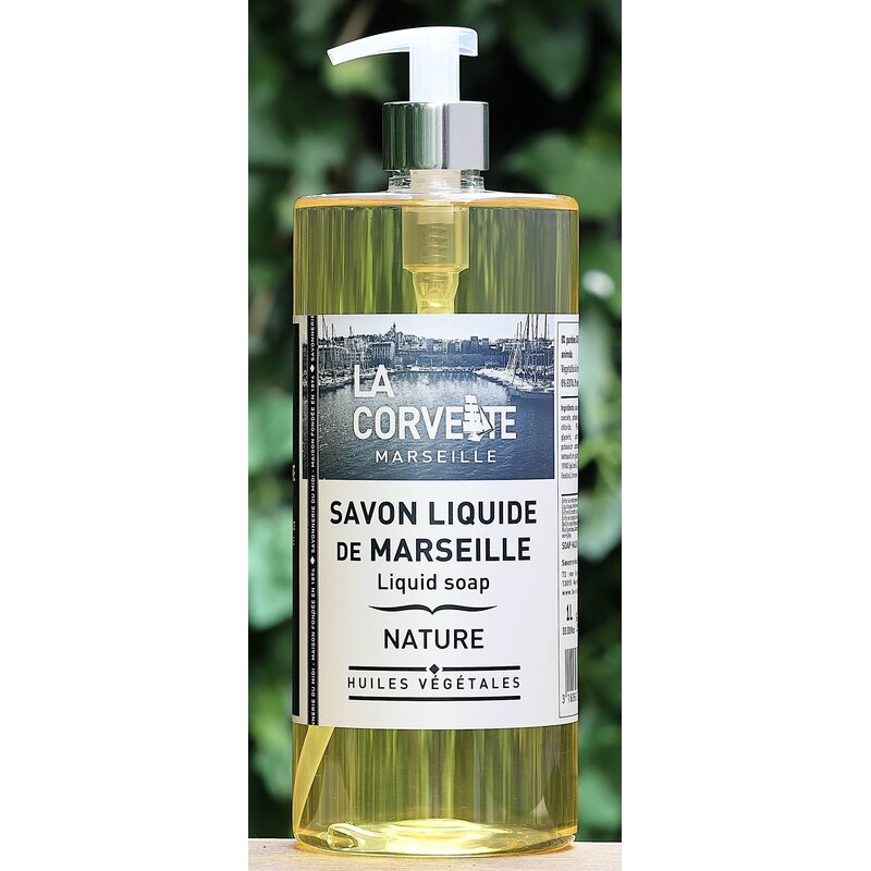 Literfles vloeibare Marseillezeep naturel