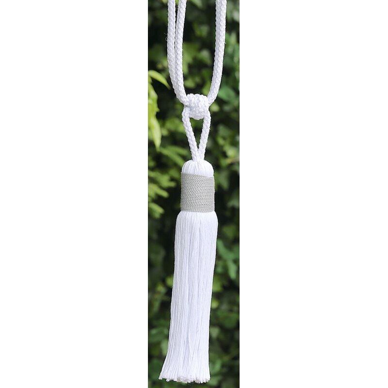 Embrasse grote kwast wit