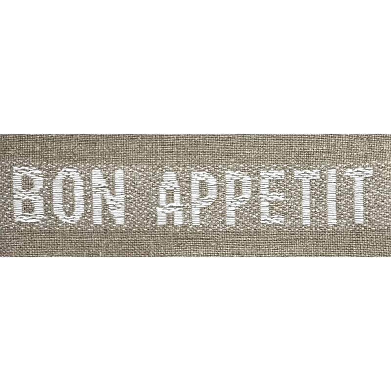 Tafelloper bon appetit wit