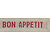 Placemat bon appetit  rood