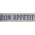 Placemat bon appetit blauw