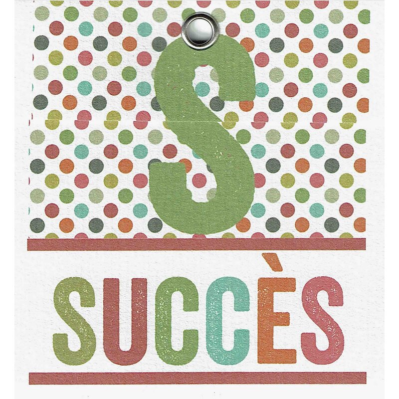 Cadeaulabel succes