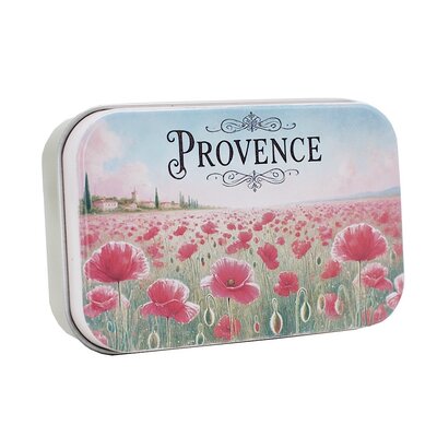 Blikje zeep klaprozen