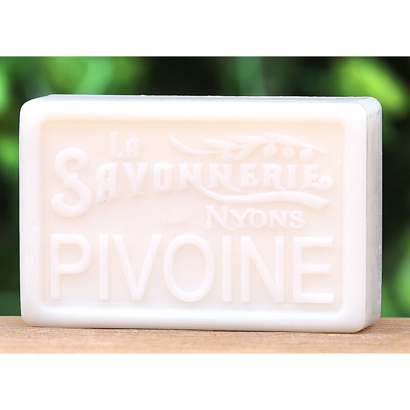 Blikje zeep met  bloemendessin