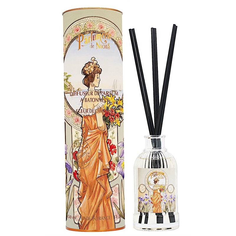 Geurstokjes camelia bloemen in koker