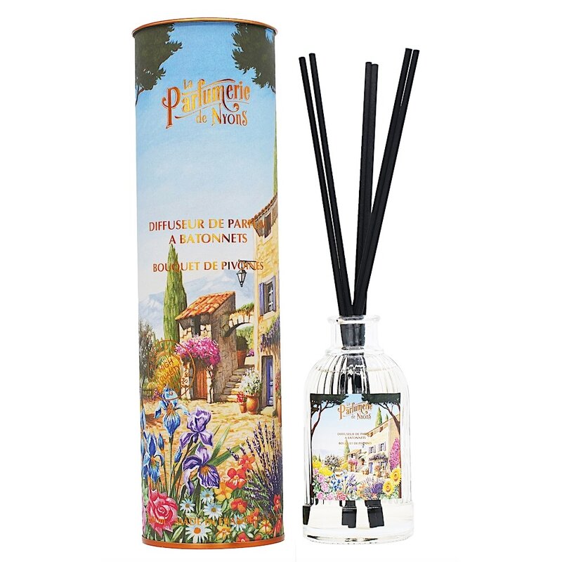 Geurstokjes pioenroos  in koker