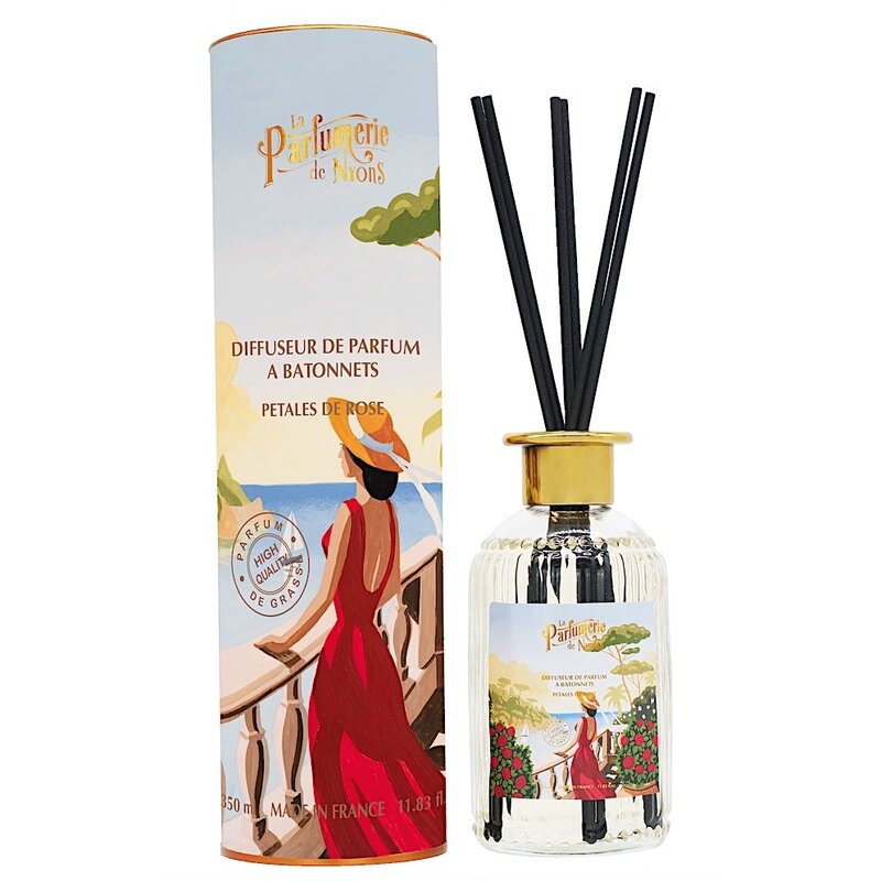 Geurstokjes rozen in koker