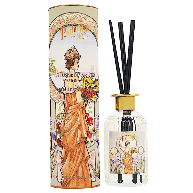 Geurstokjes camelia bloemen in koker