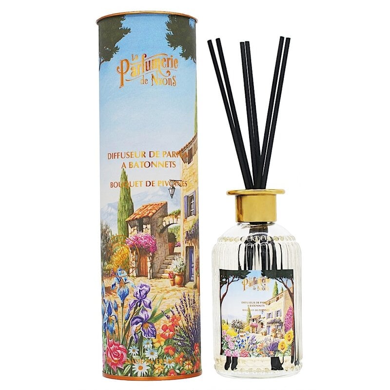 Geurstokjes pioenroos in koker