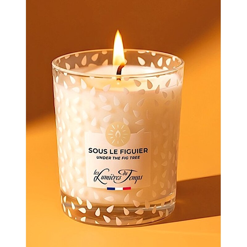 Geurkaars in glas met decor 90 gram