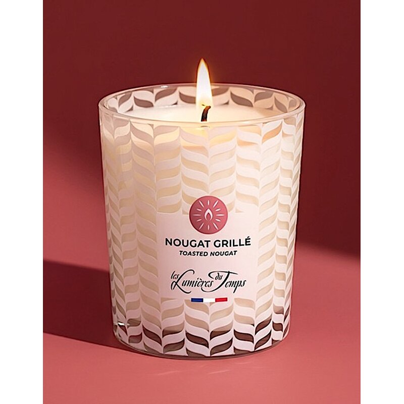 Geurkaars in glas met decor 180 gram - Copy