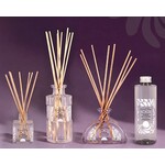 Geurstokjes/huisparfum in glas decor