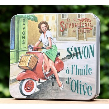 Savonnerie de Nyons Blik 4 zepen Vespa