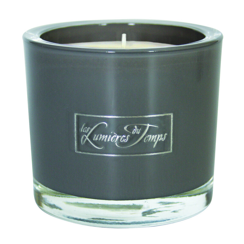 Kaars in luxe glas met eigen logo