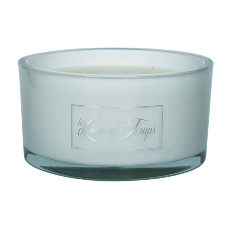 Kaars in luxe glas met eigen logo