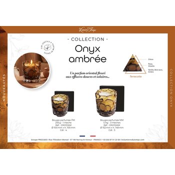 Les Lumières du Temps Geurkaarsen Onyx