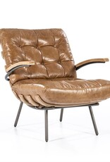 Fauteuil Bassie cognac