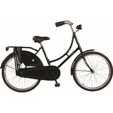 Real omafiets 24 polegadas preto
