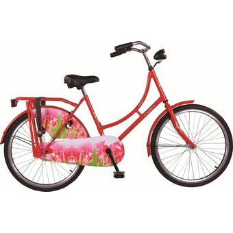 Royal omafiets 24 inch Tulp rood