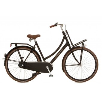 Cortina omafiets 28 inch Transport U4 matzwart met versnellingen