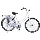 Popal omafiets 24 pollici barocco nero - Copy