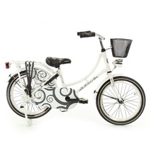 Popal omafiets 18 inch wit zwart