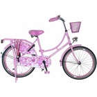 Popal omafiets 22 tommers lys rosa