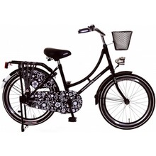 Popal omafiets 20 tommer sort barok
