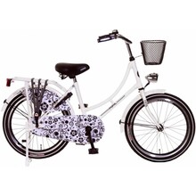 Popal omafiets 20 inch white baroque