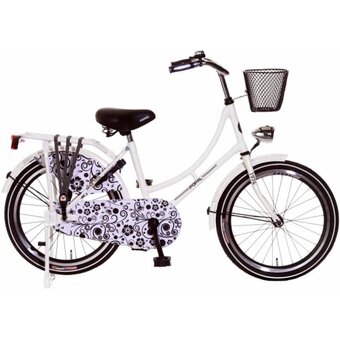 Omafiets Popal 20 inch Wit Barok