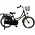 omafiets 18 pulgadas Popal negro