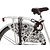 Omafiets Highlander 28 pouces fleurs blanches-noires