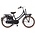 Popal omafiets 22 tommer mat sort med gear Transit
