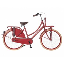 Popal omafiets 26 inch Transit rood met versnellingen