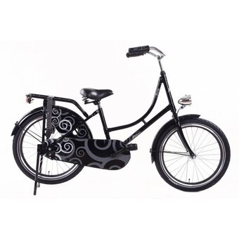 Bestel een zwarte omafiets 20 inch van het merk Altec bij omafiets.nl